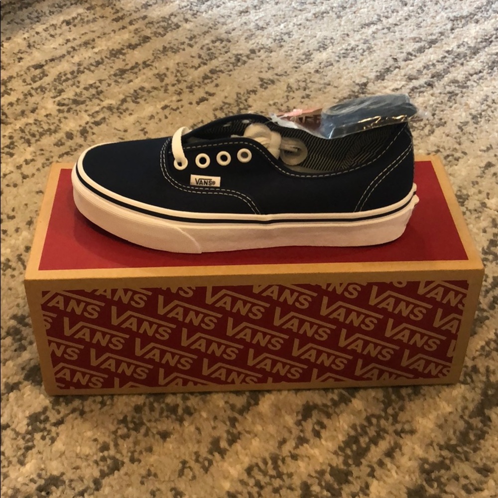 BRAND NEW Navy Authentic Vans